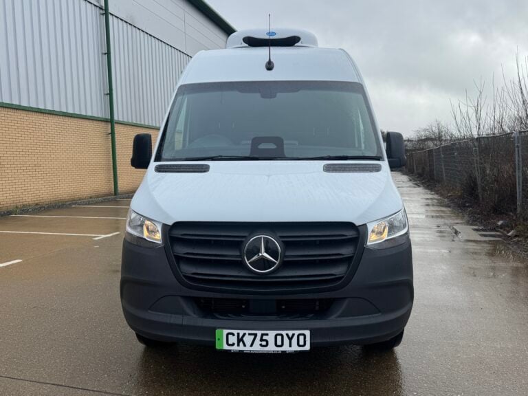 Mercedes eSprinter electric refrigerated van front view