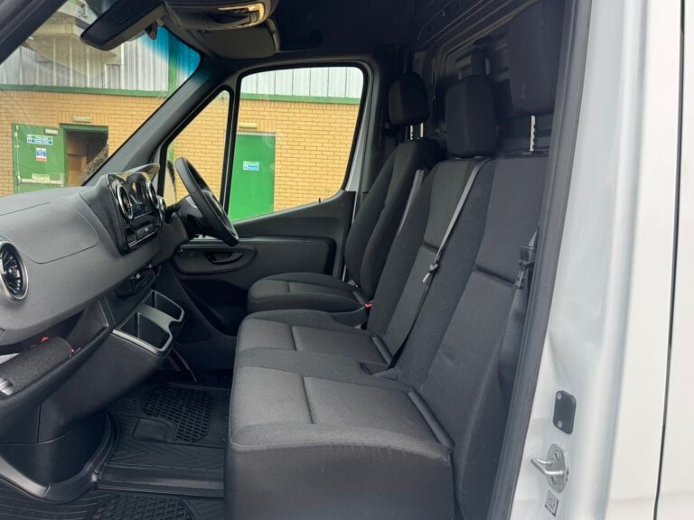 Mercedes eSprinter electric van interior passenger side