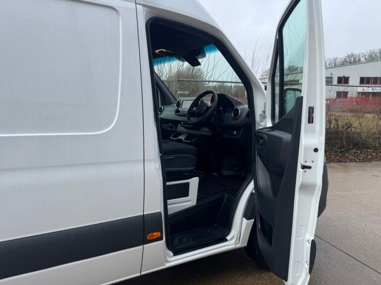 Mercedes eSprinter electric van driver cockpit