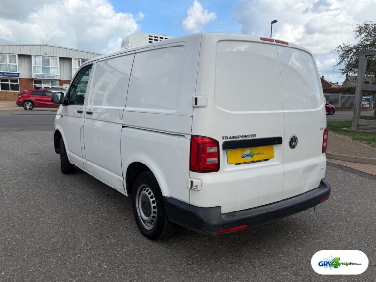 2018 Volkswagen Transporter T28 fridge van – rear left corner