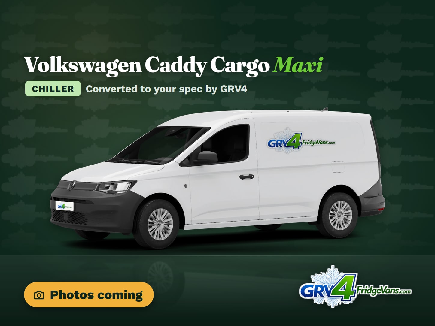 2026 Volkswagen Caddy Cargo Maxi Refrigerated Chiller Van (illustration; photos coming. Converted to your spec by GRV4)